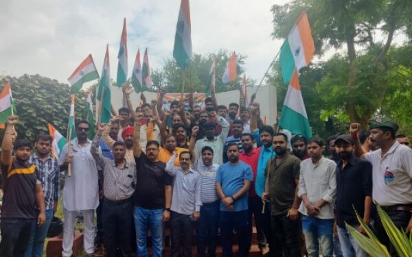 भारतीय जनता युवा मोर्चा की कारगिल विजय दिवस पर निकली प्रभात फेरी.