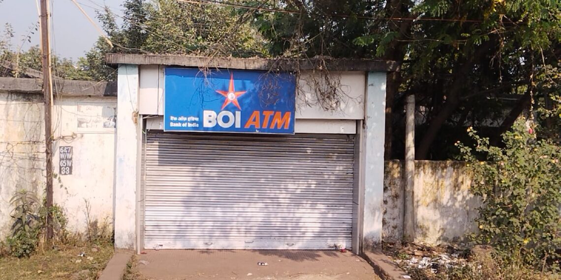 बैंक ऑफ इंडिया की एटीएम, जहां हुई चोरी