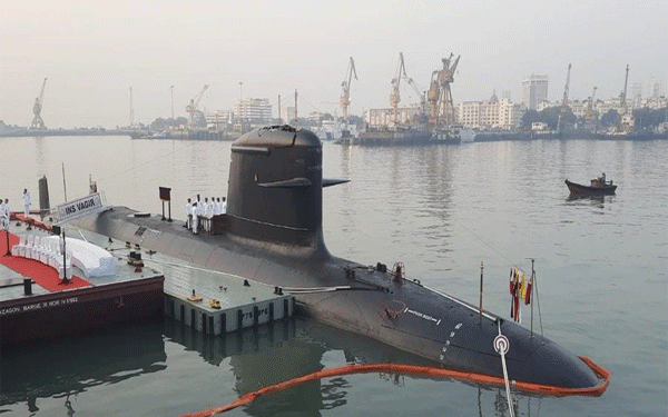 Submarine आईएनएस वागीर भारतीय नौसेना में शामिल की गयी