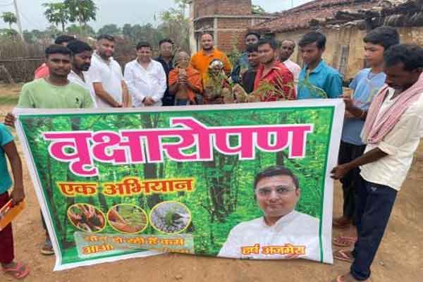 समाजसेवी हर्ष अजमेरा ने जन्मदिन पर 11 हजार पौधे लगाने का लिया संकल्प
