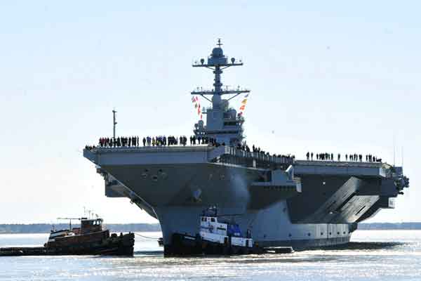 इजरायल-हमास आतंकियों के बीच जारी युद्घ में अमेरिका की इंट्री! एयरक्राफ्ट करियर USS Gerald R. Ford, फाइटर जेट्स को भेजा