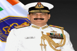 वाइस एडमिरल दिनेश कुमार त्रिपाठी देश के नये नौसेना प्रमुख होंगे