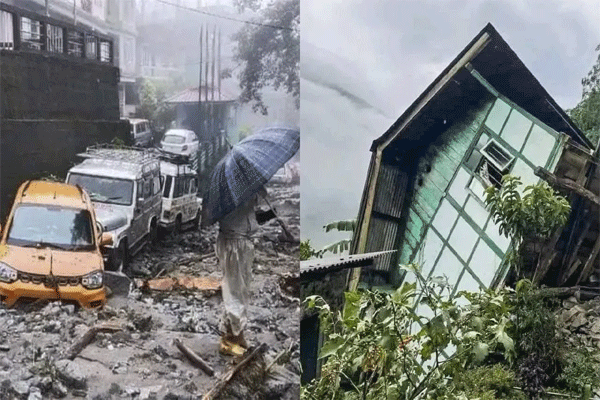 सिक्किम में भूस्खलन और बारिश से भारी तबाही, छह की मौत, 1,500 से अधिक पर्यटक फंसे