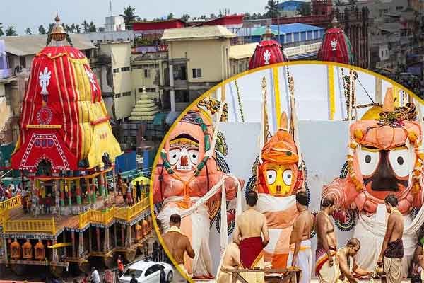 पुरी : भगवान जगन्नाथ,भगवान बलभद्र, देवी सुभद्रा की बहुड़ा यात्रा आज...