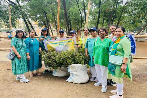 इनर व्हील क्लब ने जगन्नाथपुर मंदिर में 101 तुलसी के पौधे लगाए